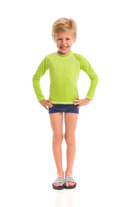 Kids Rash Guard Long Sleeve Lemon UPF50+