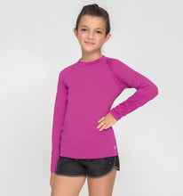 Load image into Gallery viewer, Kids UVPRO Rash Guard Long Sleeve Pink UPF50+
