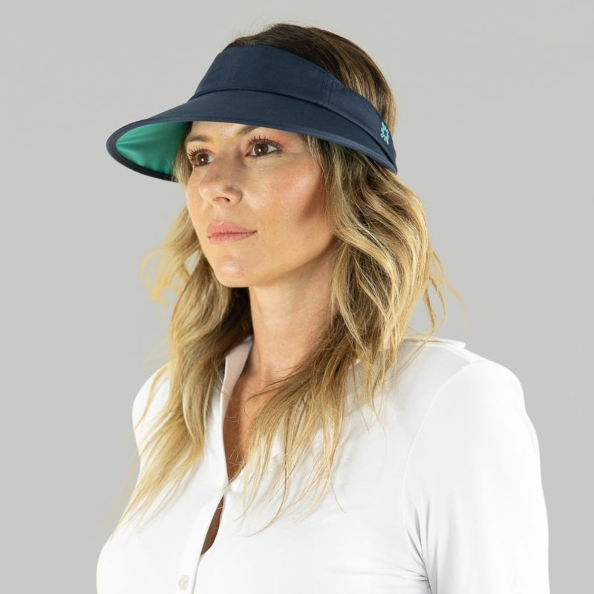 Visor Leblon Navy/Turquise UPF50+