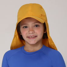 Load image into Gallery viewer, Teens Legionnaire Cap Yellow UPF50+
