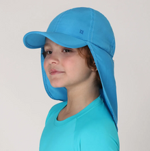Load image into Gallery viewer, Kids Legionnaire Cap Turquise UPF50+
