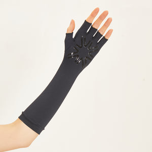 Fingerless Long Gloves Black UPF50+