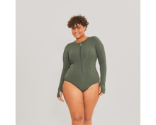 Load image into Gallery viewer, Macae Swimsuit - UPF50+ - Army Green
