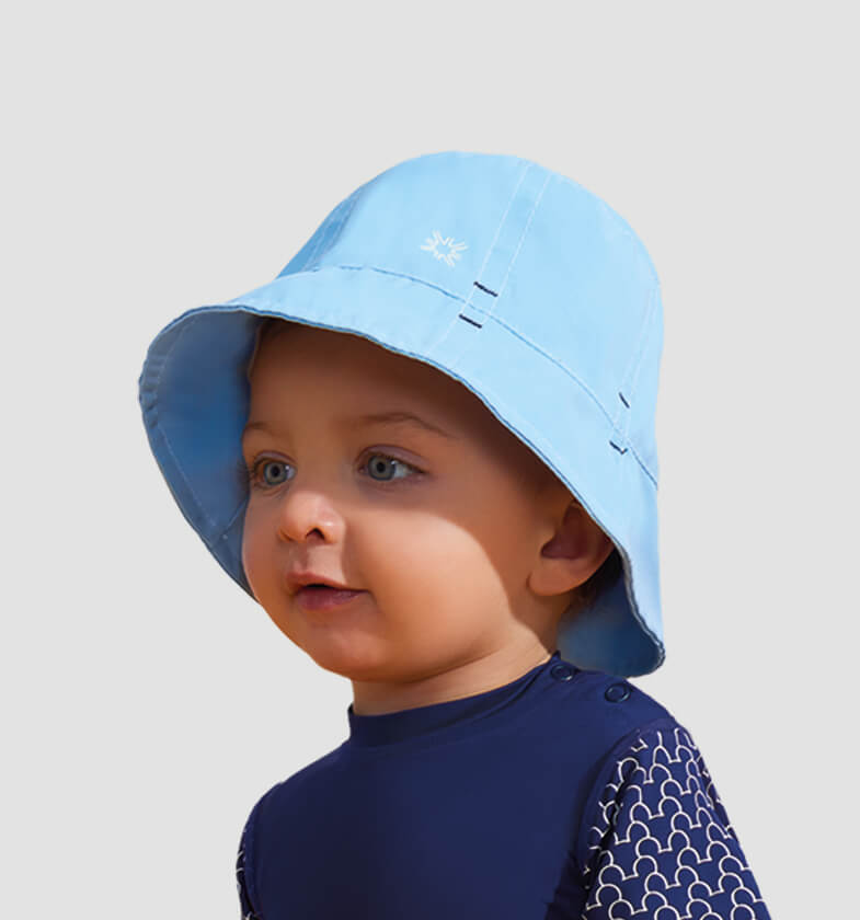 Kids Bucket Hat Napoli Blue UPF 50+
