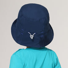 Load image into Gallery viewer, Kids Bucket Hat Napoli Navy UPF 50+
