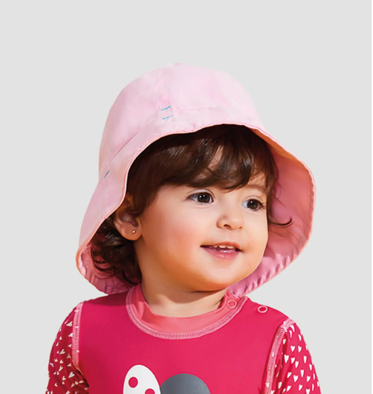 Kids Bucket Hat Napoli Pink UPF 50+
