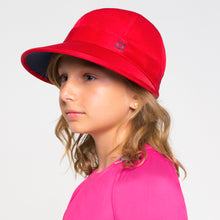 Load image into Gallery viewer, Kids Cap Nice Red UPF50+
