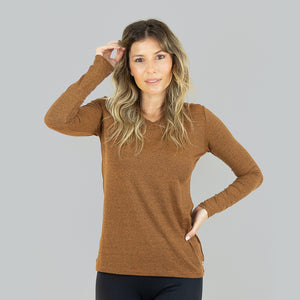 Rash Guard Sport Fit Long Sleeve UPF50+ Copper Yellow