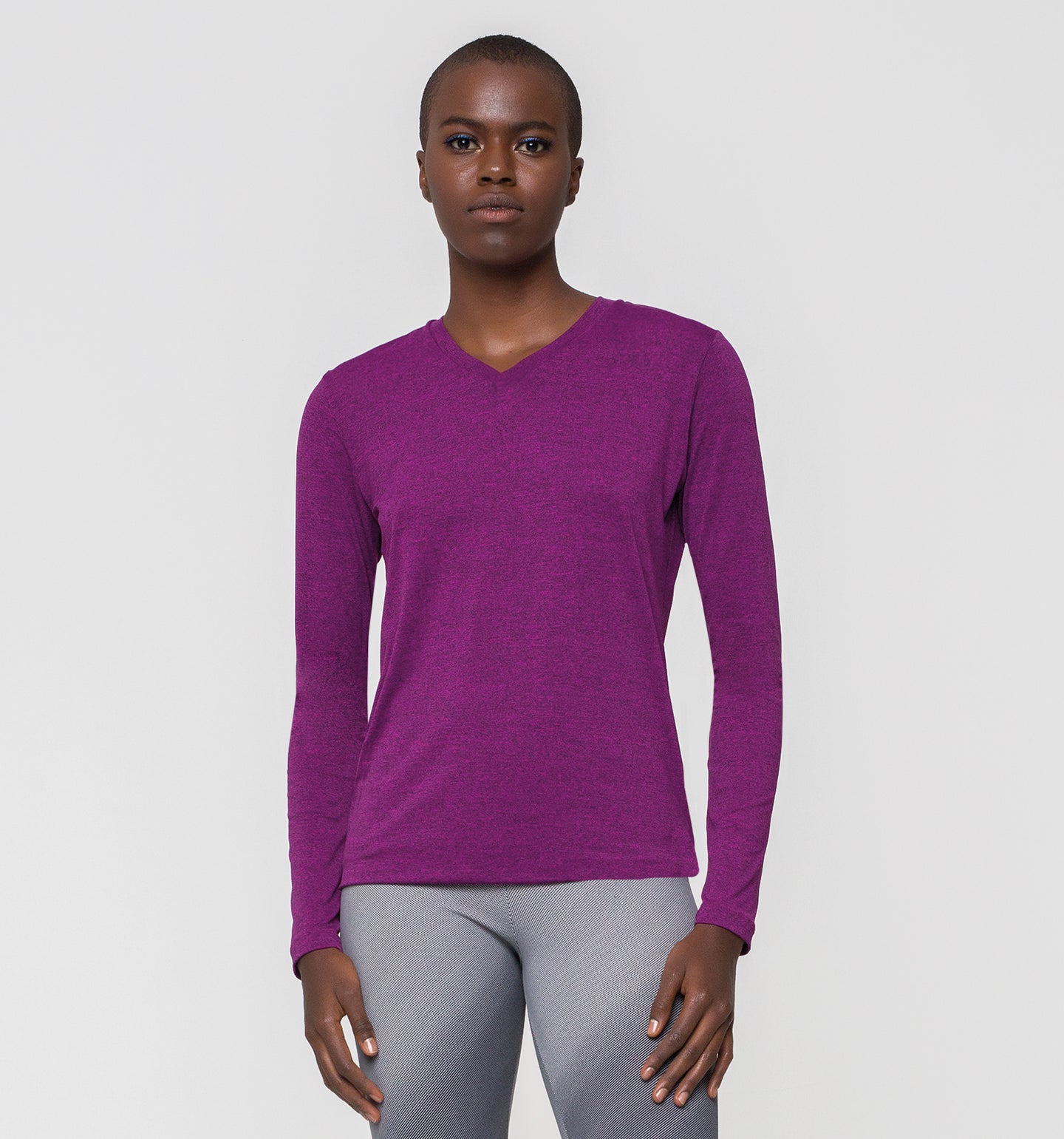 Rash Guard Sport Fit Long Sleeve Violet UPF50+