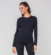 Load image into Gallery viewer, Rash Guard Sport Fit Long Sleeve Black UPF50+
