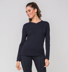 Rash Guard Sport Fit Long Sleeve Black UPF50+
