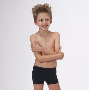 Kids Swim Trunks Black UPF50+